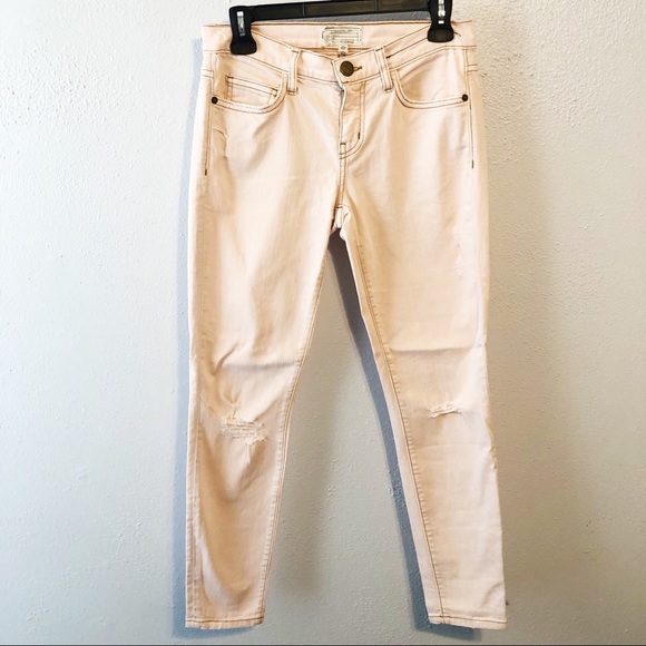 Current/Elliott Denim - Current/Elliott pink stiletto distressed jean s 25